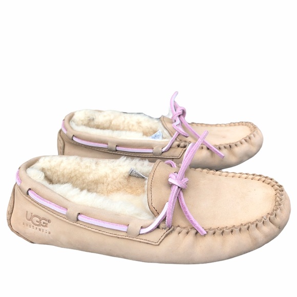 UGG Shoes - Ugg Dakota slippers with purple lavender ties